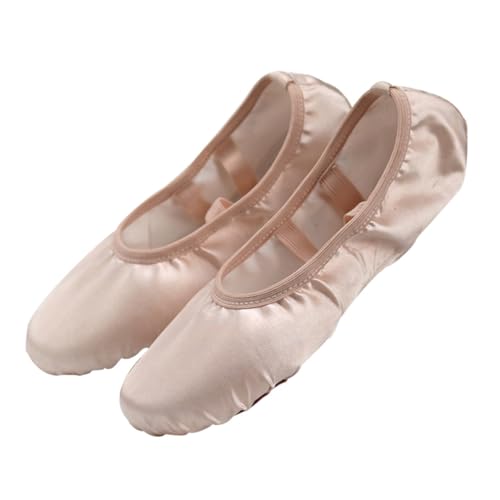 Beaupretty Satin Ballettschuhe Damen Stretch Ballettslipper Leicht Atmungsaktiv Für Anfänger Und Fortgeschrittene Tanzen von Beaupretty