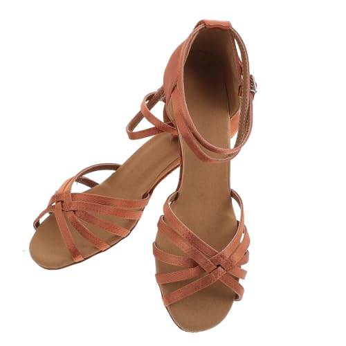 Beaupretty Satin High Heels Damen Latein Tanzschuhe mit Knöchelriemen Offen Zehenbereich Elegant Schmaler Absatz für Bälle und Partys Beaupretty Satin High Heels Damen Latein Tanzschuhe mit Knöchelriemen Offen Zehenbereich Elegant Schmaler Absatz für Bälle und Partys von Beaupretty