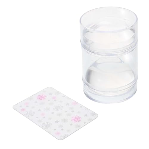 Beaupretty Satz Nagelstempel Nagelabdruckstempel Maniküre-Vorlage Nagellackstamper Französischer Maniküre-Stempel Stempelplattenvorlage Stampfer für Nägel Plastik Transparent von Beaupretty