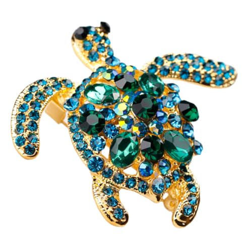 Beaupretty Schildkröten Brosche mit Funkelnden Strasssteinen Anstecknadel aus Metall für Kleidung Hut Tuch Geschenkidee für Damen und Mädchen Langlebig und Gestaltet von Beaupretty