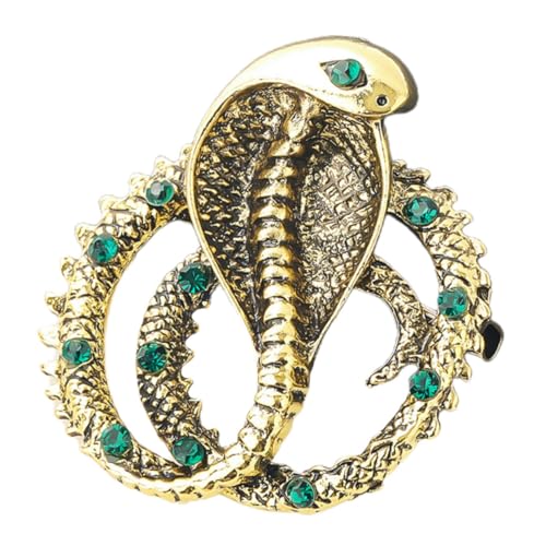 Beaupretty Schlangen Brosche Pin mit Strass Eleganter Sicherheitsnadel für Damen Vielseitig Einsetzbar für Anlässe Wie Weihnachten Geburtstage und Hochzeiten von Beaupretty