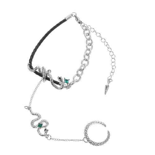 Beaupretty Schlangenarmband Armbänder Schlangenringe Flexibles Mehrzweckarmband Handring Punkringe Handschmuck Für Frauen Armbandkette Schlangenkettenringe Kettenringe Für Frauen von Beaupretty