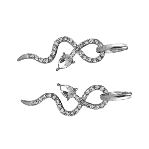 Beaupretty Schlangenförmige Ohrhänger aus Legierung für Damen Modischer Schmuck Stabiles Design Bequemes Tragegefühl Einzigartiger Vintage Stil von Beaupretty