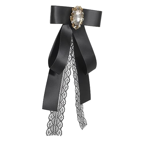 Beaupretty Schleifenbrosche mit Strass und Perlen Damen Anstecknadel für Bluse Kleid Anzug Vielseitiger Schmuck für Hochzeit Party Festliche Kleidung Modisches Accessoire von Beaupretty