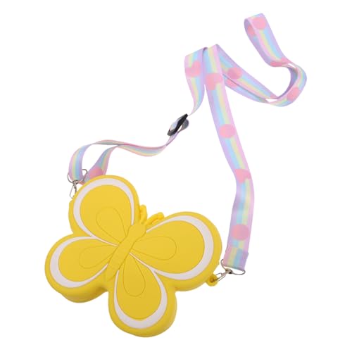 Beaupretty Butterfly-Shaped Silicone Coin Purse Für Mädchen Süße Umhängetasche Gelb Für Junge Mädchen Praktischer Mini-wechselgeldbeutel Und Modisches Accessoire Für Kleine Mädchen von Beaupretty