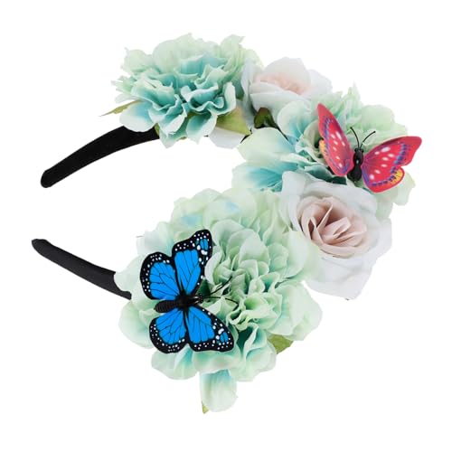 Beaupretty Schmetterlings-stirnband Halloween-stirnbänder Haarschmuck Tea-party-stirnband Für Frauen Gothic-accessoires Halloween-stirnband Künstliche Stoff Urlaub Blumen von Beaupretty