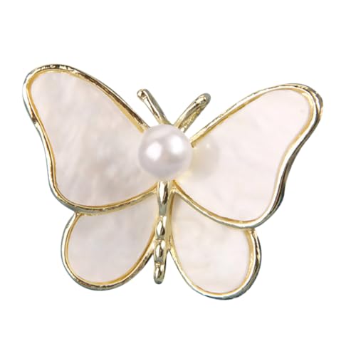 Beaupretty Schmetterlingsbrosche Mit Perlen Dekorative Brosche Schmetterlingsschmuck Anstecknadel Für Kleider Kleidung Rucksäcke Hüte Dekorationen von Beaupretty