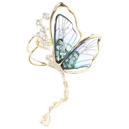 Beaupretty Schmetterlingsbrosche aus Kunststoff und Legierung Transparente Flügel Modische Anstecknadel für Kleidung Schal Tasche Vielseitiges Accessoire für Damen und Festliche Anlässe von Beaupretty