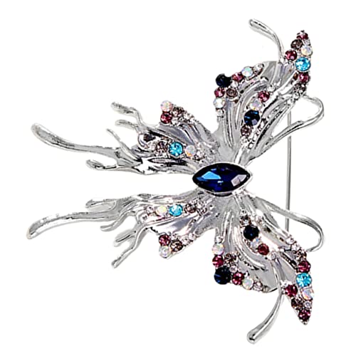 Beaupretty Schmetterlingsbrosche mit Strass für Damen Anstecknadel für Kleidung Hüte und Accessoires A von Beaupretty
