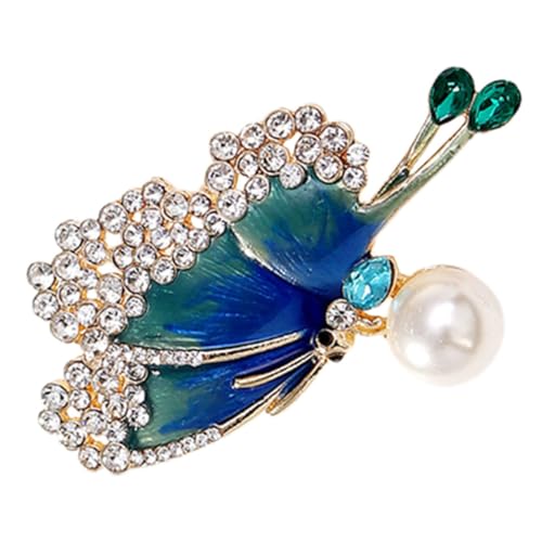 Beaupretty Schmetterlingsbrosche mit Strasssteinen Eleganter Anstecker für Damen Kleidung Anstecknadel Dekorative Brosche für Anzug Mantel Schal Vielseitiges Accessoire von Beaupretty