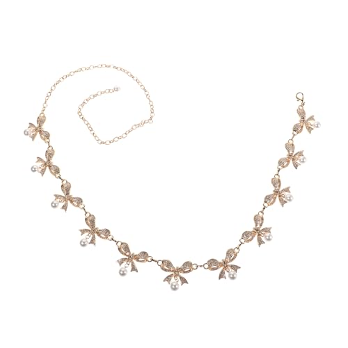 Beaupretty Schmetterlingsknoten Taillenkette für Frauen Verstellbarer Eleganter Gürtel für Kleider Modisches Accessoire für Feiner Verarbeitung Angenehmem Tragegefühl von Beaupretty