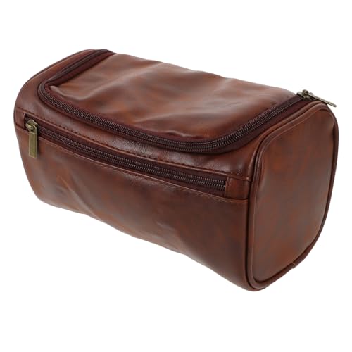 Beaupretty Schminktasche Mit Fächern Tragbare Kosmetiktasche Aus Pu-Leder Wasserabweisender Kulturbeutel Für Damen Reise-Kosmetiktasche Mit Kompaktem Design Für Make-up Stifte Und Kleine von Beaupretty