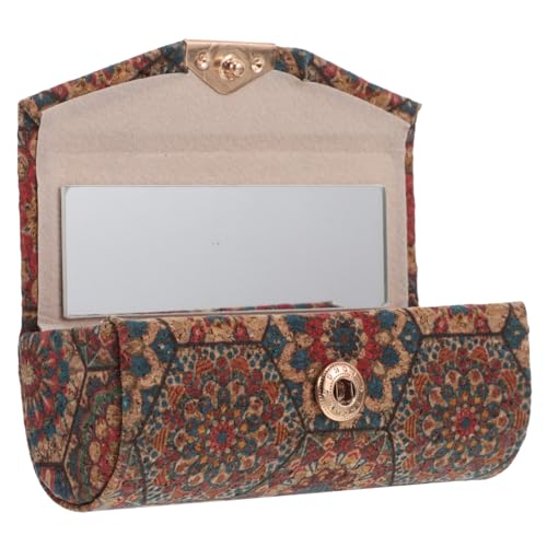 Beaupretty Schminktisch Organizer Lippenstift Mit Spiegel Tragbarer Vintage Lipgloss Halter Für Handtasche Kosmetik Aufbewahrungsbox Für Frauen Und Mädchen von Beaupretty