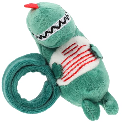 Beaupretty Schnapparmband Dinosaurierform Plüsch Slap Bracelet Kindergeburtstag Mitgebsel Jungen Mädchen Glitzerarmband Partygastgeschenk Bulk von Beaupretty