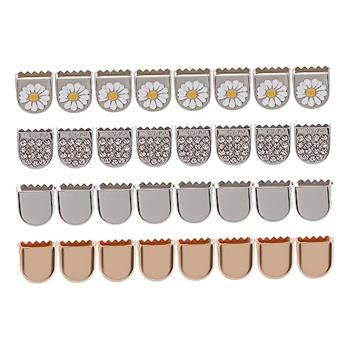 Beaupretty Schnürsenkel Endclips 32 Stück Blumen Design Schnürsenkel Clip Verschlüsse für Damen Teenager und Kinder Einfach zu Verwenden für Bequeme Schuhe von Beaupretty