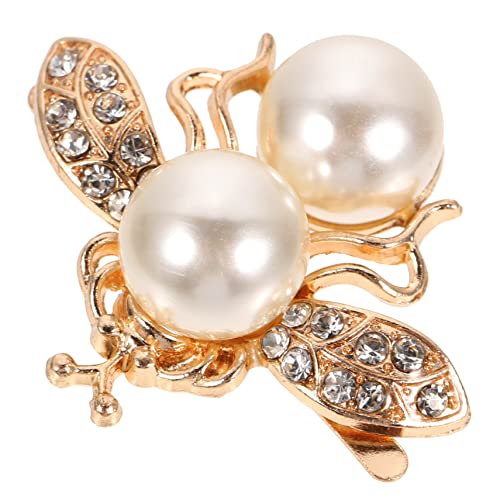 Beaupretty Abnehmbare Bienen Schuhschnalle mit Strasssteinen und Perlen Brautschuhclip für Hochzeiten Vielseitiger Schuhschmuck für Damen von Beaupretty