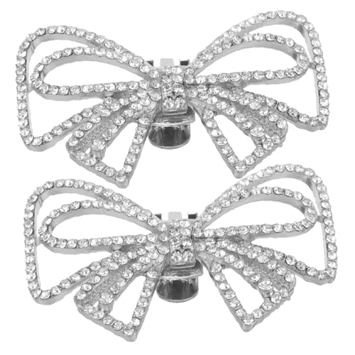 Beaupretty Schuhclips für Braut Abnehmbare Schleifen Schuhdekorationen Leichte Hochzeitsschmuck Accessoires Vielseitig für Pumps und High Heels Romantische DIY Schuhverzierung von Beaupretty