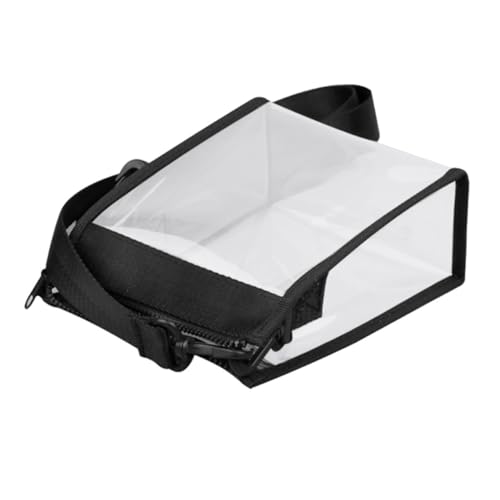 Beaupretty Schwarze Transparente Pvc umhängetasche mit Reißverschluss Wasserfest Leichte Multifunktionale Crossbody Bag für Damen und Herren Modische Schultertasche für Alltag und Shopping von Beaupretty