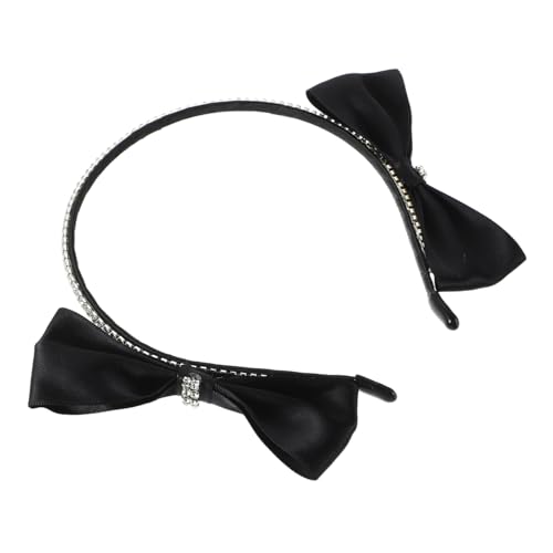 Beaupretty Schwarzes Strass Haarband mit Großer Schleife Funkelndes Stirnband für Damen und Mädchen Modisches Leichtes Accessoire für Hochzeit Party und Alltag Komfortabel und Vielseitig von Beaupretty