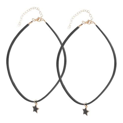 Beaupretty Schwarzes mit Verstellbarer Halskette Sternenanhänger für Goth Mode Kreative Outfits Perfektes für von Beaupretty