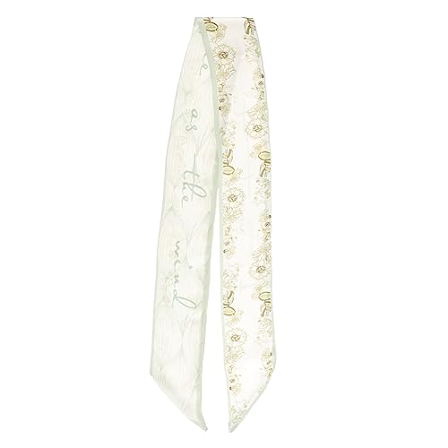 Beaupretty Seidiges Haarband mit Floralem Muster Vielseitiges Halstuch und Taschen Schmuck Leichtes Langlebiges Seidenschal Accessoire für Damen Modisch als Haarband Hals oder von Beaupretty