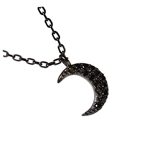 Beaupretty Moon Charm Halskette Aus Silber Mit Kristallen Punk Clavicle Kette Für Damen Elegant Und Hautfreundlich Als von Beaupretty