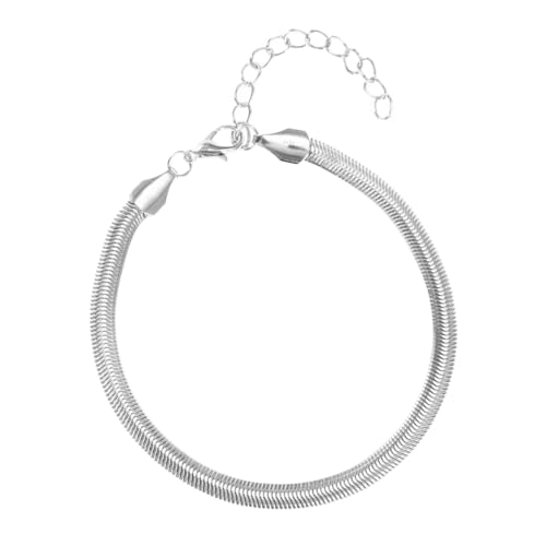 Beaupretty Silberne Fußkette Damen Metallkette Leichtes Strand Schmuck Accessoire Knöchelarmband für Mädchen Alltag und Urlaub von Beaupretty