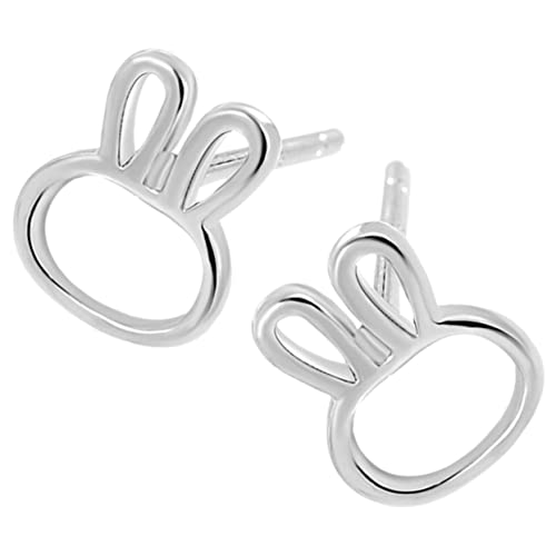 Beaupretty Silberne Ohrringe Damen Kaninchen Filigrane Häschen Ohrstecker Leicht Tragbar Eleganter Schmuck Für Frauen Mädchen Alltag von Beaupretty