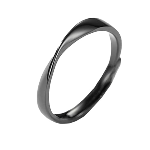 Beaupretty Silberner Partner Ring für Damen Herren Verstellbarer Einfacher Ring für Fernbeziehungen Schmuckstücke für Valentinstag Besondere Anlässe von Beaupretty