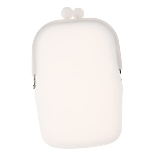 Beaupretty Silikon Handy Portemonnaie Weiß Kurz Geldbörse Münzfach Multifunktionale Kleine Tasche Leicht Waschbar Für Damen von Beaupretty