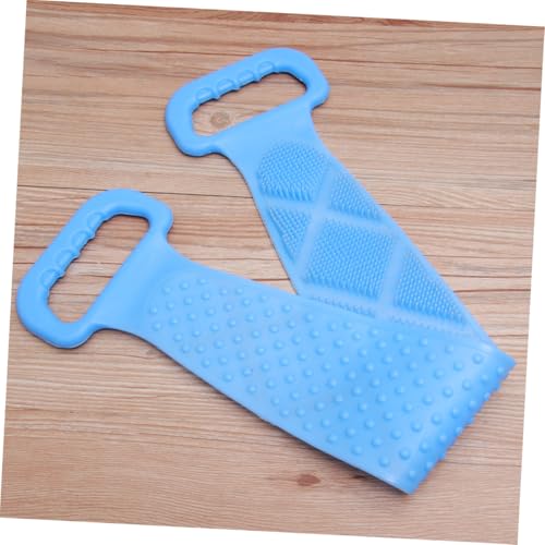 Beaupretty Silikon Rückenschrubber Badehandtuch mit Griff Tragbarer Rückenwaschgurt zur Sanften Hautpeeling und Massage Langlebig Leicht zu Reinigen Geeignet für Dusche und Körperpflege von Beaupretty