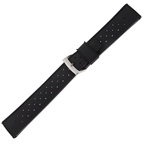 Beaupretty Silikon Uhrenarmband Schwarz Atmungsaktiv Rutsch Ersatzband für Damen und Herren Komfortabel Langlebig Flexible Uhrarmband von Beaupretty