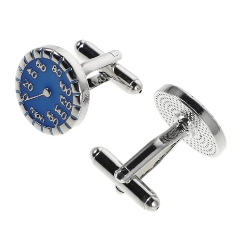 Beaupretty Speedometer Manschettenknöpfe Französischer Stil Langlebig Stilvolle Herren Hemd Schmuck für Business Hochzeit Party von Beaupretty