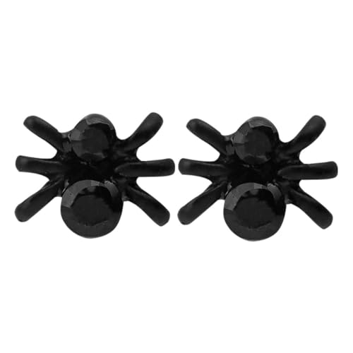 Beaupretty Spinnen ohrstecker Damen Halloween Party Schmuck Schwarze Kleine Spinnen Ohrstecker aus Langlebiger Legierung Modisch Einzigartig Geeignet für Halloween Valentinstag Weihnachten von Beaupretty