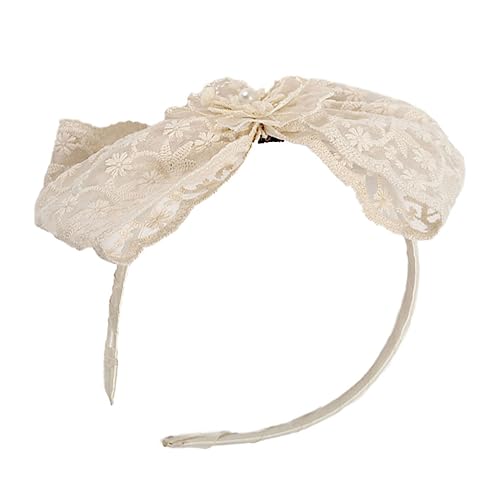 Beaupretty Spitzenstirnband Bogen-make-up Schleifenkopfschmuck Für Mädchen Bowknot-haarband Schleifenhasen-stirnband Bowknot-kopfschmuck Gotisches Stirnband Stoff Baby Jahrgang Haarschmuck von Beaupretty