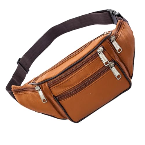 Beaupretty Sportliche Herren Gürteltasche PU Vintage mit Verstellbarem Gürtel Outdoor Lauf und Reise Tasche Multifunktionale Phone Storage Bag für Jogging Wandern und Alltag von Beaupretty