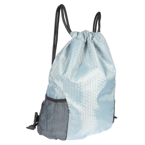 Beaupretty Sportlicher Kordelzug Rucksack Klein Leichter Drawstring Backpack mit Seitentaschen Großer Stauraum für Schuhe Yoga Schule und Arbeit Strapazierfähiger Sportbeutel für Damen und von Beaupretty