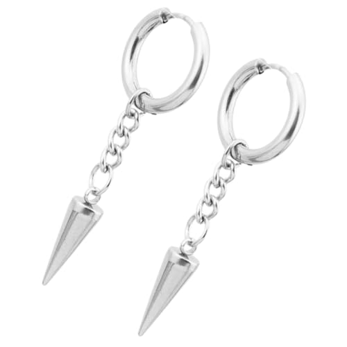 Beaupretty Statement Creolen Ohrringe Damen Punk Nieten Ohrstecker Hängend Modischer Schmuck für Frauen Geburtstag Valentinstag von Beaupretty