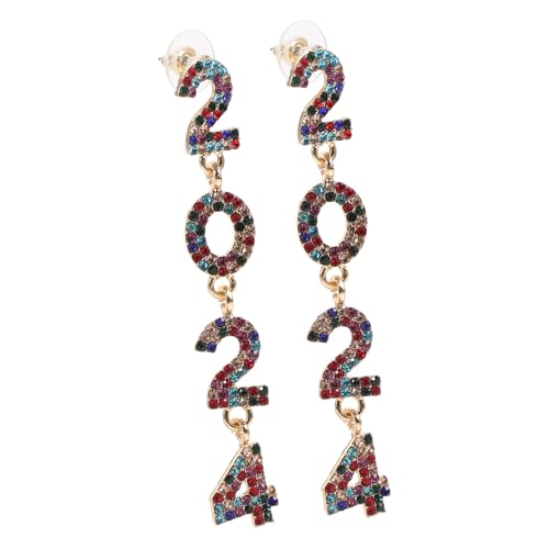 Beaupretty Statement Ohrringe Damen Trendige Ohrhänger Glitzernde Ohrringe für Party Alltag und Besondere Anlässe Modische Ohrstecker Vielseitig Kombinierbar Langlebig und Schimmernd von Beaupretty