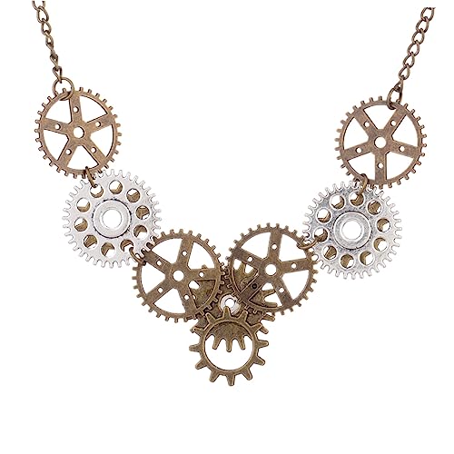 Beaupretty Steam Gear Pendant Kreative Steampunk Halskette Vintage Anhänger Damen Schmuck Elegant für Besondere Anlässe Wie Party und Geburtstag von Beaupretty