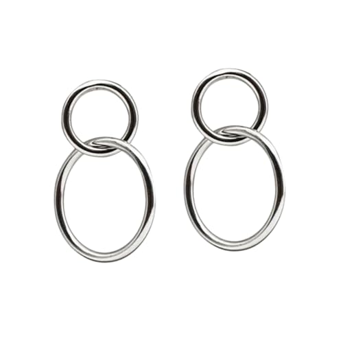 Beaupretty Sterling Silber Runde Ohrstecker Damen Leichtes Design Modisch Ohrschmuck für Frauen Freundin Mutter von Beaupretty