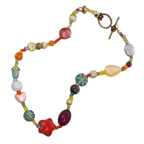 Beaupretty Sternen Halskette für Damen Vielseitige Collierkette Perlen Modischer Halsschmuck für Besondere Anlässe Trendige Designs Komfortabel Hautfreundlich von Beaupretty