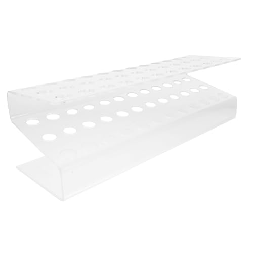Beaupretty Stifthalter aus Acryl Tablet-Ständer Pastell-Textmarker Besteckhalter Schreibtischständer mit Haltegestell Bleistifthalter Finger Schminkpinsel Stiftständer aus Acryl Stift-Display von Beaupretty