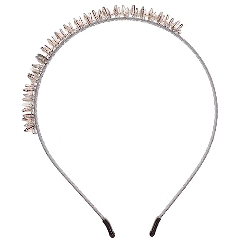 Beaupretty Stirnband Haarschmuck Diamanten Haarband Glitzer Haarschmuck Für Bling Haarband Goldene Stirnbänder Für Frauen Braut Haarband Brautjungfer Haarband Metall Südkorea Legierung Damen von Beaupretty