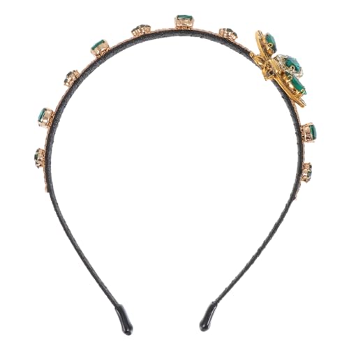 Beaupretty Stirnband Damen mit Farbverlauf Grünem Strass Schmuck Haarschmuck Accessoire für Party Hochzeit und Alltag Langlebiges Modisches Kopfband für Frauen von Beaupretty