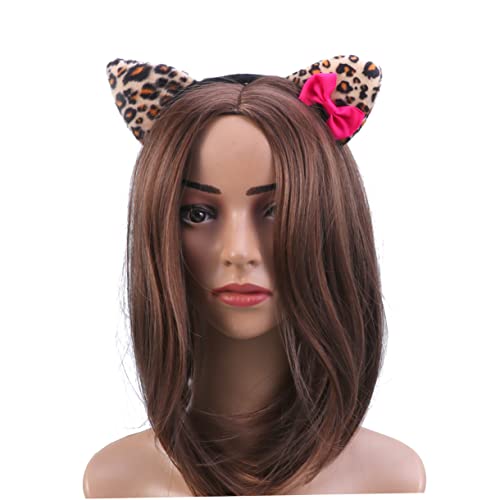 Beaupretty Fuchs-halloween Katze-cosplay-kostüm Fuchsohren Cosplay Wolf Stirnband Fuchs Kostüm Für Damen Party-stirnband Weihnachtshaarband Süßes Modisches Haarband Kind Tier Leopardenmuster von Beaupretty