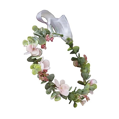 Beaupretty Stirnband Eukalyptus Brautkrone Krone Krone Blumen- Für Mädchen Künstliche Blumenkrone Blumengirlanden-kopfschmuck Blumen Headband Haar Baby Beflockung Der Brautjungfer von Beaupretty