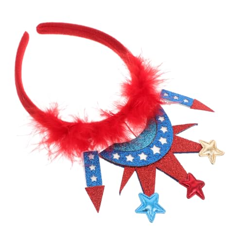 Beaupretty Stirnband Mit Freiheitsstatue-haarreif Patriotisches Haar-accessoire Zum Sommer Rot-weiß-blauer Kopfschmuck Für Feiertags-party Und Unabhängigkeitstag-veranstaltungen von Beaupretty
