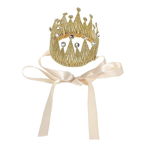 Beaupretty Geburtstags-tiara-hut Kopfschmuck Für Die Babyparty Haarschmuck Für Babys Prinzessinnen-diademe Baby-geburtstagsmütze Glitzer-geburtstagshut Stoff Kind Dekorationen Krone von Beaupretty