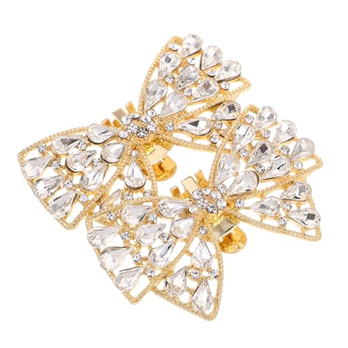 Beaupretty Strass Schleifen Schuhclips Abnehmbare Schuhschmuck Accessoires für Damen Braut Hochzeit Party Vielseitige Dekoration für Schuhe Taschen Kleidung von Beaupretty